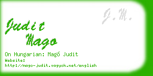 judit mago business card